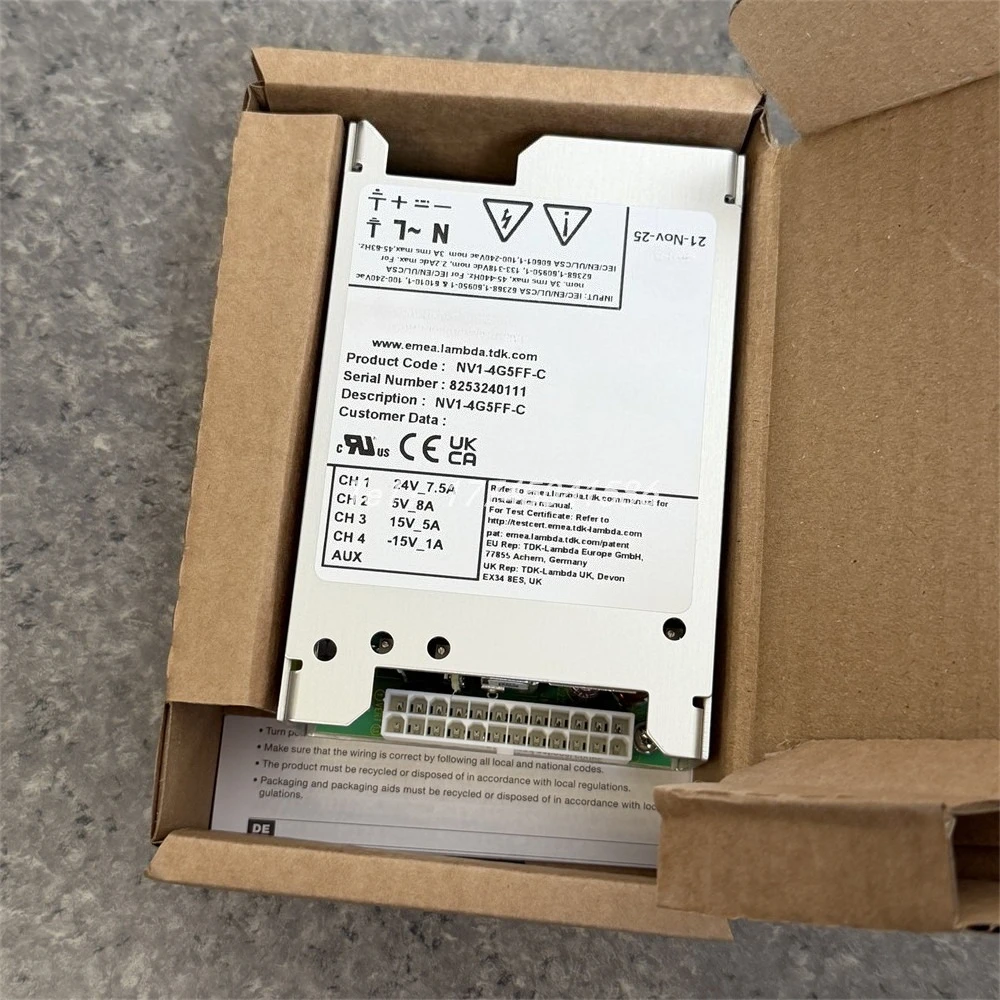 NV1-4G5FF-C AC DC Enclosed Medical Adjustable Power Supply, Four Output 24V/5V/± 15V 180W Switching Power Supply