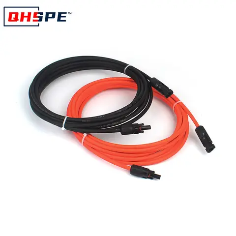 Solar PV Extension Cable:4mm² Extension Cable,MC4 DC Wire/Cable,2.5mm² Male & Female,6PVConnectors,Waterproof&Weather-resistant