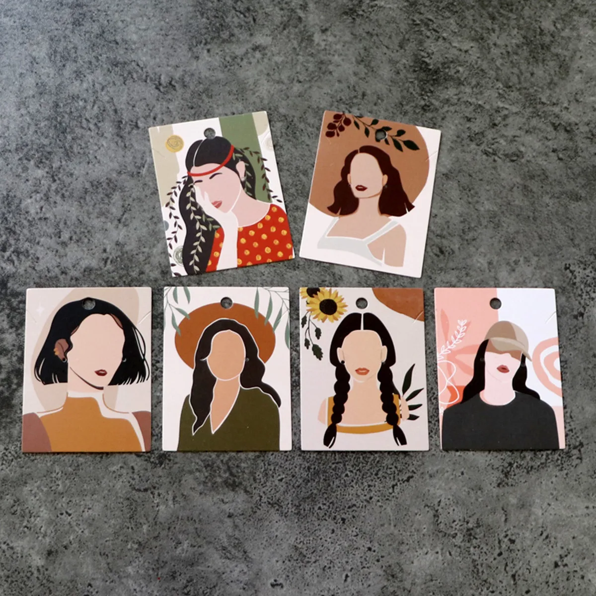 20 estilos aleatórios de cartões de exibição de brincos, brincos DIY, brincos, colares, cartões pendurados, joias, cartões de papel de embrulho, cartões de exibição de fundo