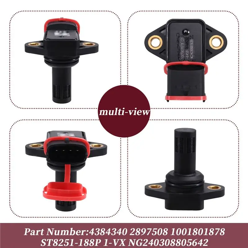 ABJI-Ambient Humidity Sensor For Consmine Engine 1001801878 ST8251-188P 1-VX NG240308805642 Bus Truck Machinery Drilling