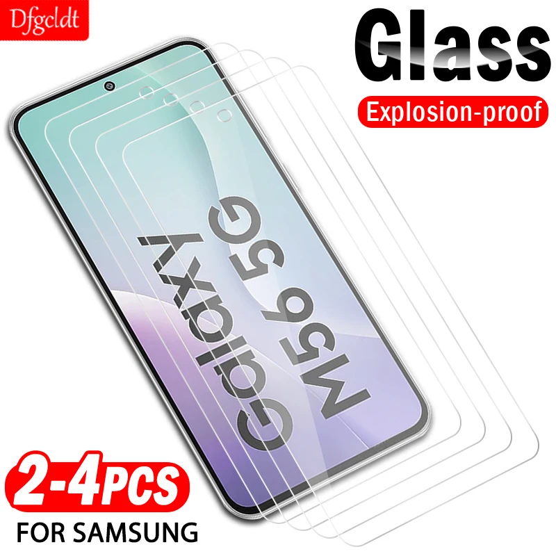 

2-4Piece Protective Glass for Samsung Galaxy M56 M36 M16 M06 M55S M55 M35 M15 M05 Screen Protector for A35 A25 A15 A05 A05S Film