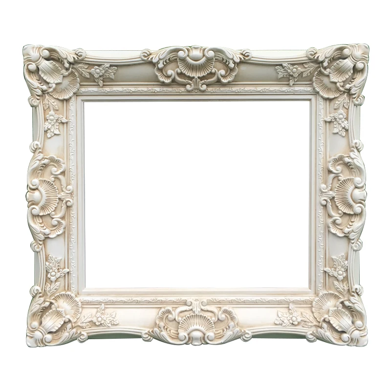 European Style Plastic Picture Photo Frame, Wedding Fashion Married Scene Props, Antique Decoration Frame