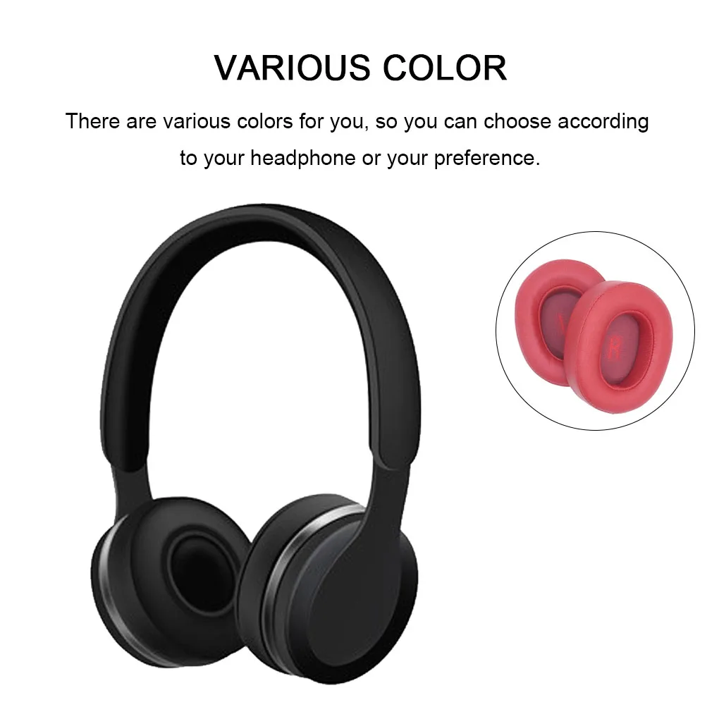 Ear Pad Cushions Earphones Solid Color Replacement for JBL E55BT Headset