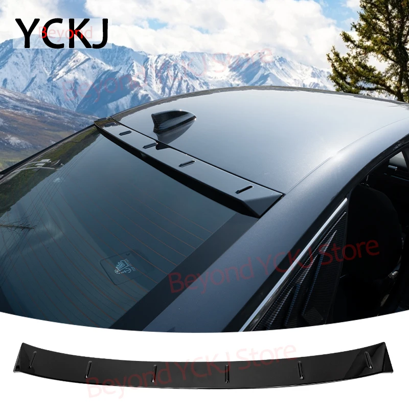 

Rear Roof Window Spoiler Wing For Honda Civic 11th Gen 2022-2024 4DR Sedan Gloss Black ABS Rear Tail Wing Lip Car Accessories