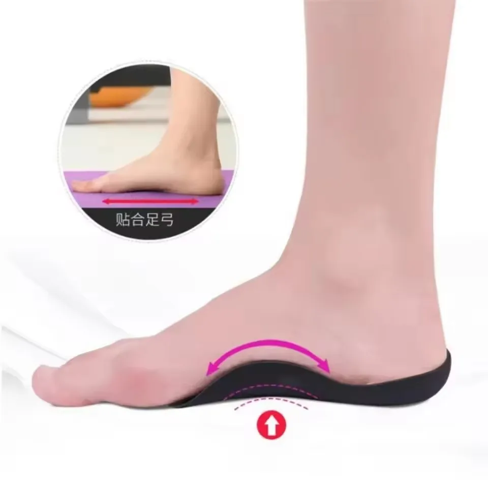 1 Pair Orthotic Insoles For Flat Feet O-Shaped Legs And Plantar Fasciitis - Unisex Arch Support Shoe Inserts