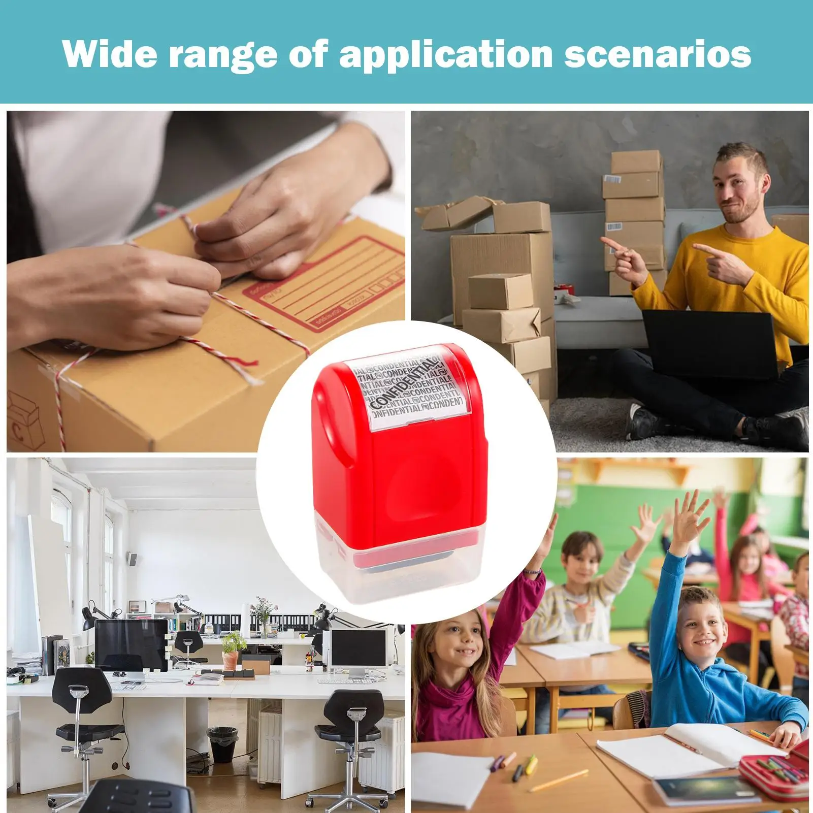 Address Blocker Roller Stamp ID Account Information Blocker Anti-Theft Confidential Roller Stamp For Mailing Writing Documents