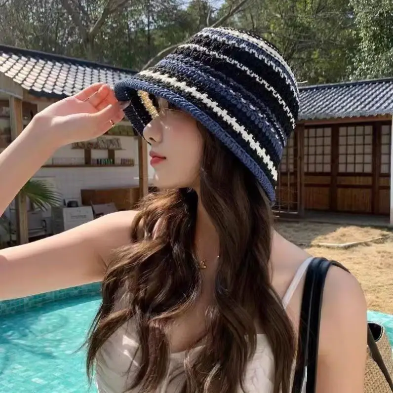 chapeu-de-sol-feminino-de-verao-colorido-de-palha-tricotada-respiravel-vazado-para-pesca-protecao-solar-e-efeito-emagrecedor