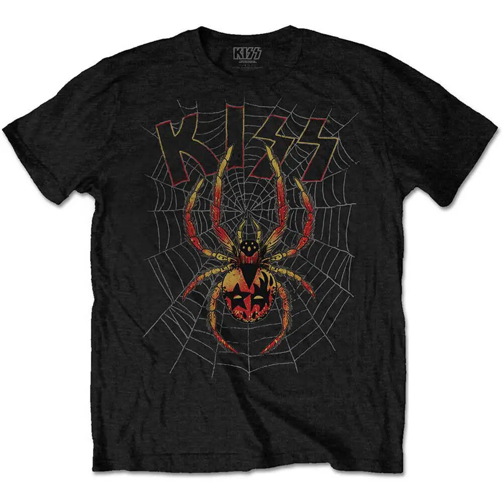 

KISS Men's Spider Slim Fit T shirt Large Black