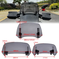 Motorcycle Windshield Extension Spoiler Windscreen Air Deflector For Suzuki VS 600 800 DL650 DL1000 DL250 V-STROM 650 1000 XT