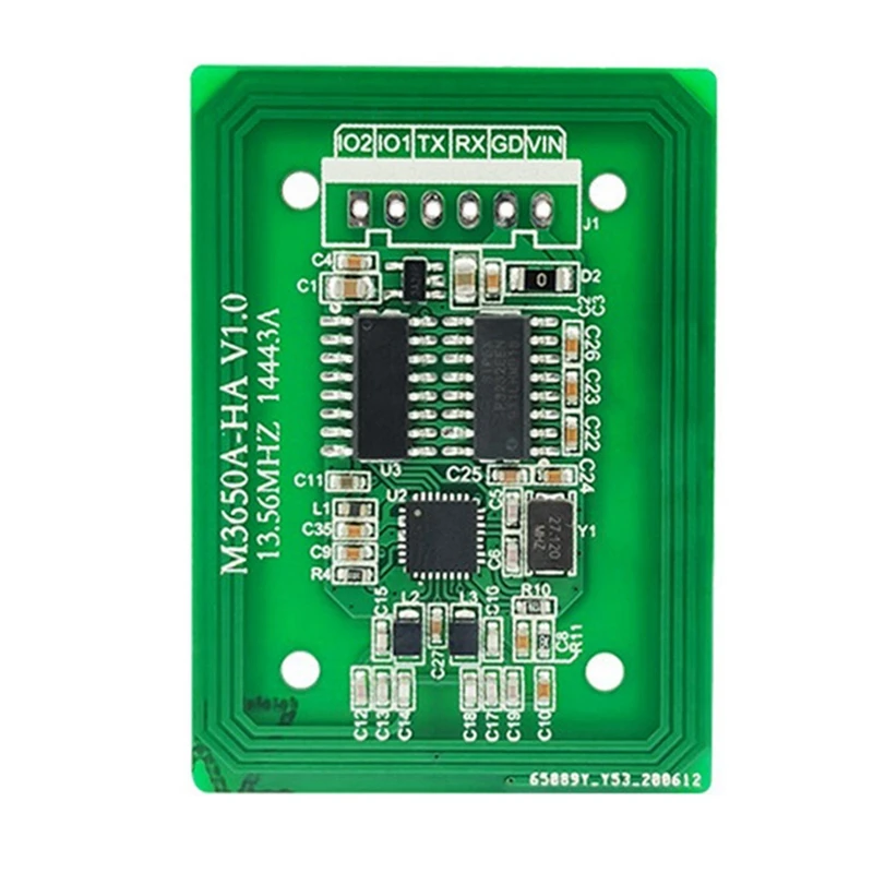 

M3650A-HA RFID Reader Writer 13.56Mhz IC Card Reader RS232 3.3-5V RFID Tag Reader F08 S50 S70 Card Reader Module