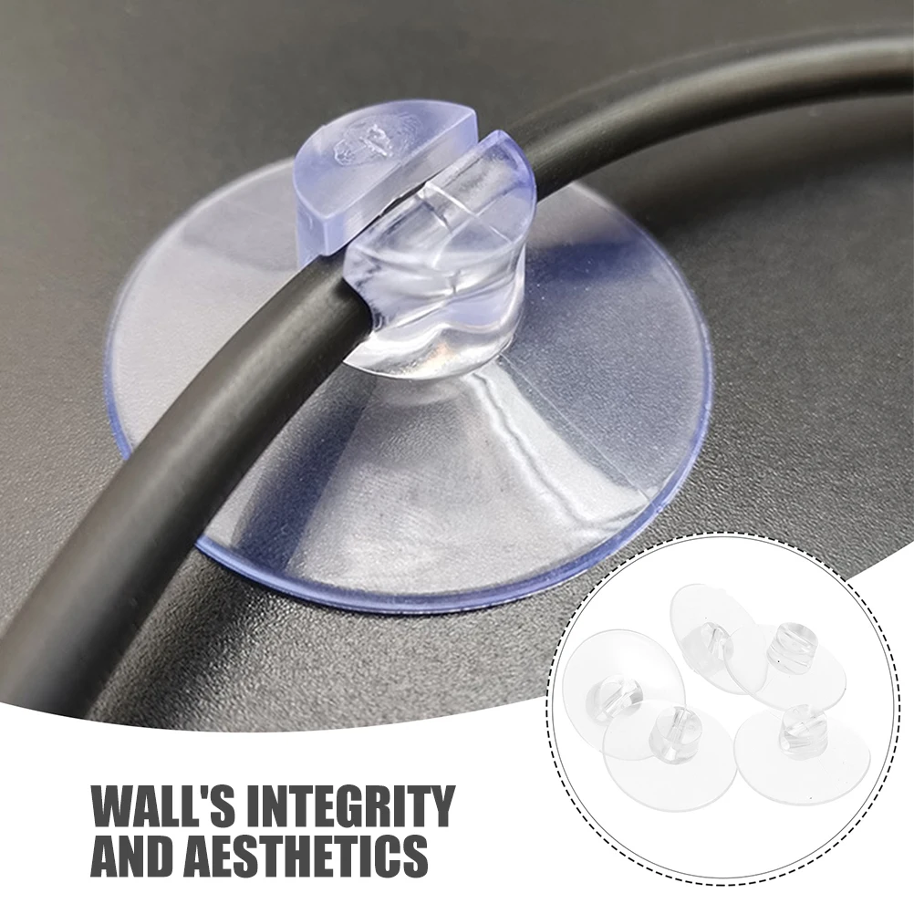 24 stks Draad Fixer Houder Siliconen Kabel Clips Voor Muur Bureau Snoeren Zuignap Koord Organizer Geen Schade Aan Tegels