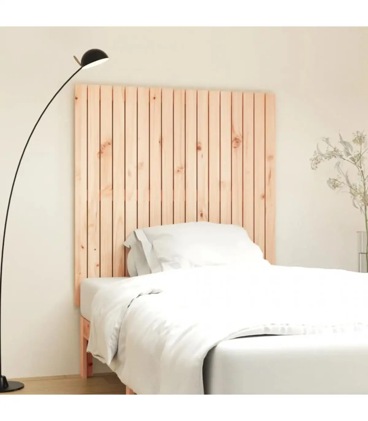 Headboards and Feet Bed Headboard Wall Solid Wood Pine 108x3x110 cm