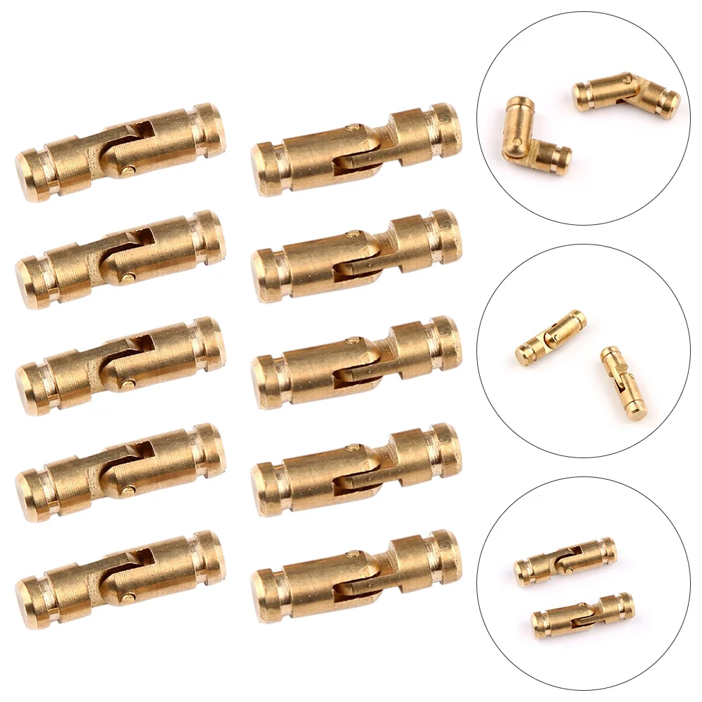 

10Pcs Hinges for Wooden Box Gift Case Jewelry Chest Copper Vintage Hardware Smooth Heavy Duty Decorative Cabinet Door Mounting