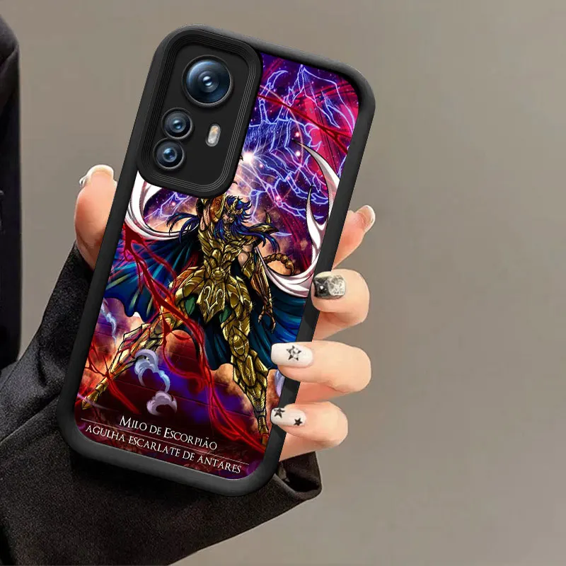 Funda de teléfono de Anime Saint-Seiya para Xiaomi POCO F5 M3 M4 M6 Plus X3 X5 X6 Pro 5G F3 X4 GT NFC C55 C61 C65 C75 F4 M5S