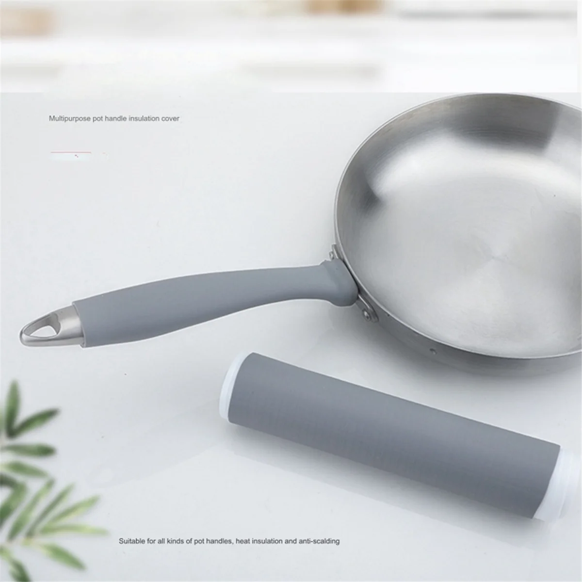 Pot Handle Anti-Scalding Heat Insulation Cover, Silicone Thermal Insulation Handle Cover Sleeve M