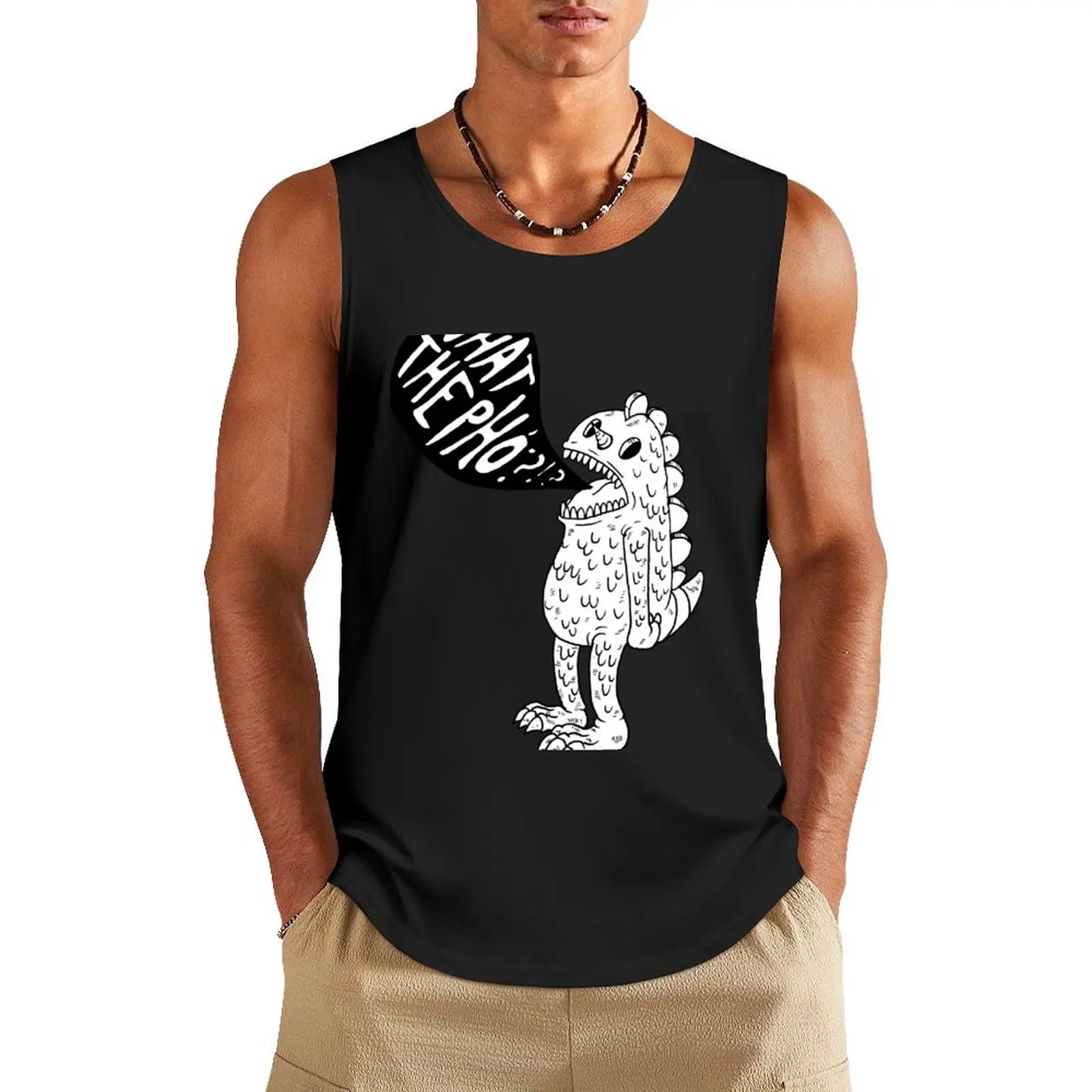 What The Pho? Tank Top anime gym gym accessories men men clothing
