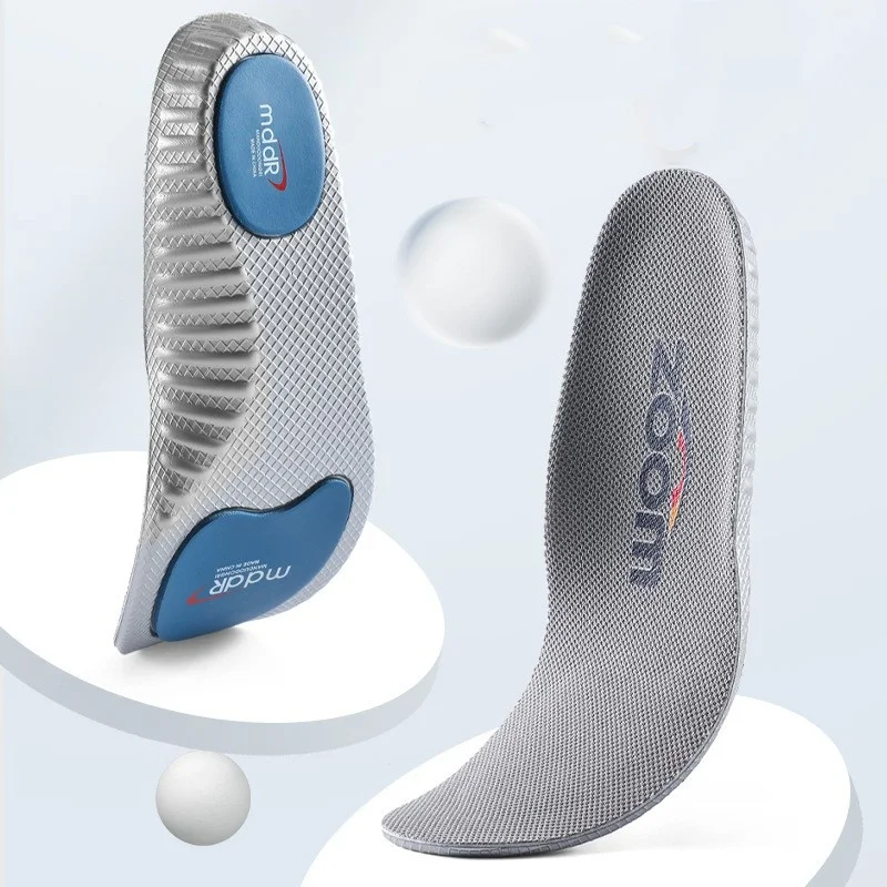 Sports Insoles Highly Elastic Shock-absorbing Sweat-absorbing Odor-proof Breathable Arch Support Orthopedic Insoles
