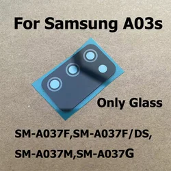 2PCS For Samsung Galaxy A03s Back Camera Glass Lens With Adhesive Sticker Repair Parts SM-A037F