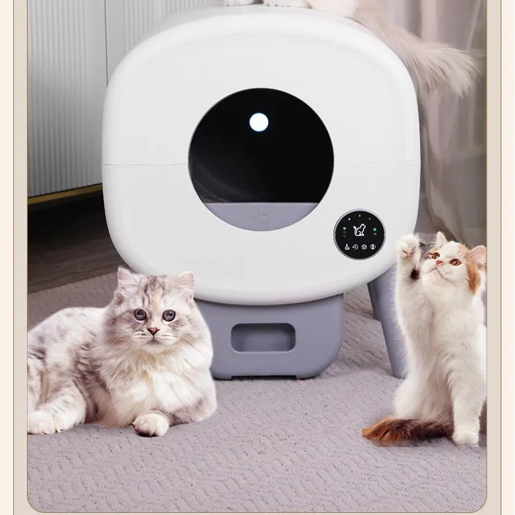 

Smart Cat Litter Box Closed Cat Toilet Large Capacity Mobile Phone Remote One-click Shit Shoveling Automatic Cat Litter Box