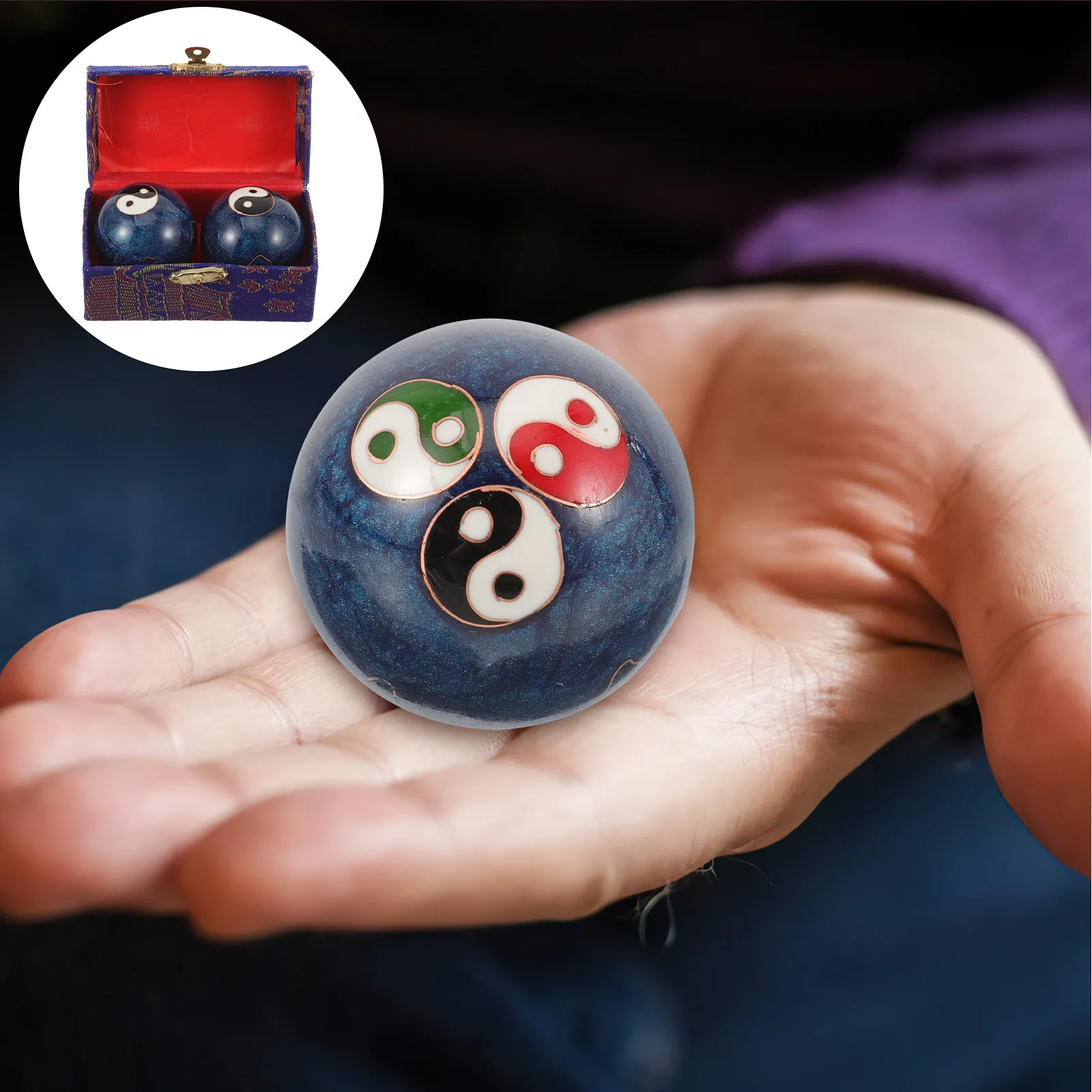 Metal Portable Manual Massage For Living Room Decoration Student Hand Handball Relaxing Palm Therapy Exercise