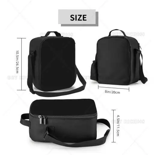 BasketBall Insulated Durable Lunch Box with Shoulder Strap School Lunch Bag Lunch Tote Box Bag for Office School Picnic Beach