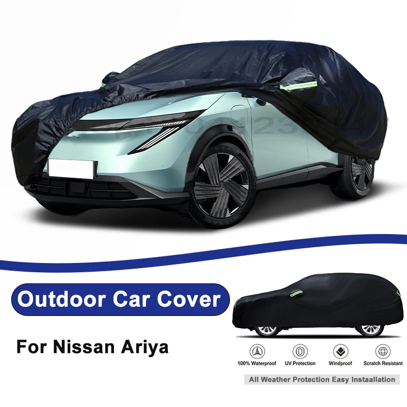 

Outdoor Full Car Cover For Nissan Ariya with Reflective Strips Waterproof Snowproof Dustproof UV Protection Auto Accessories