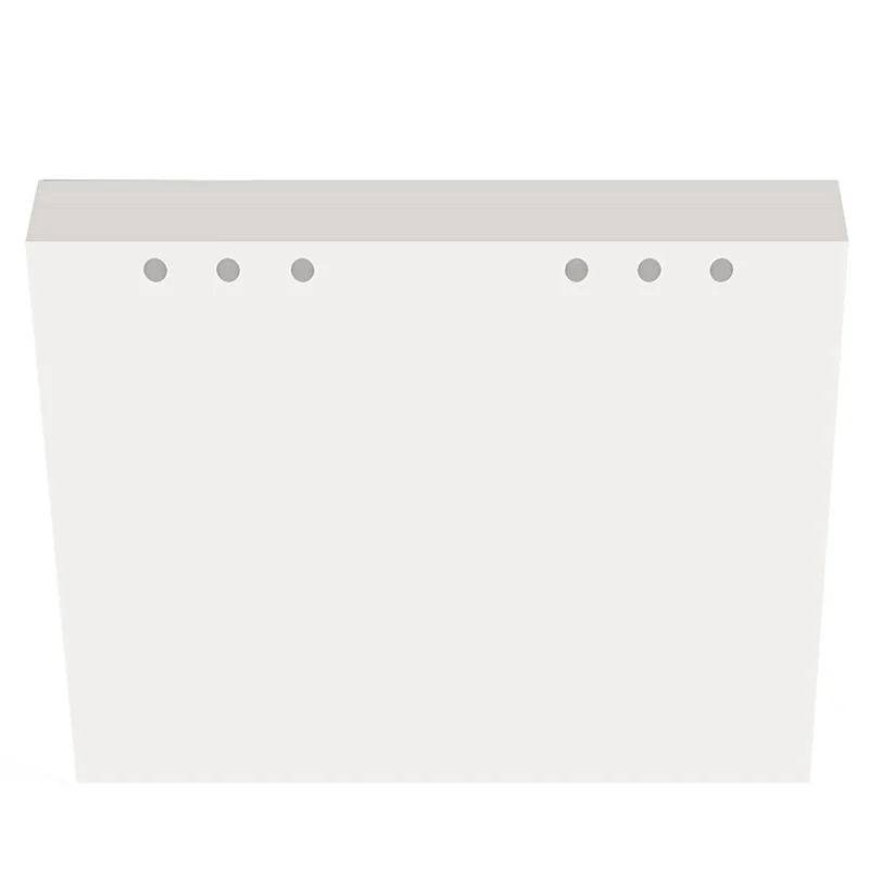 XB-A5 6-Ring Sticker Binder Organizer Double-Side Reusable Insert Refills- Blank Release Paper Page 80 Sheets