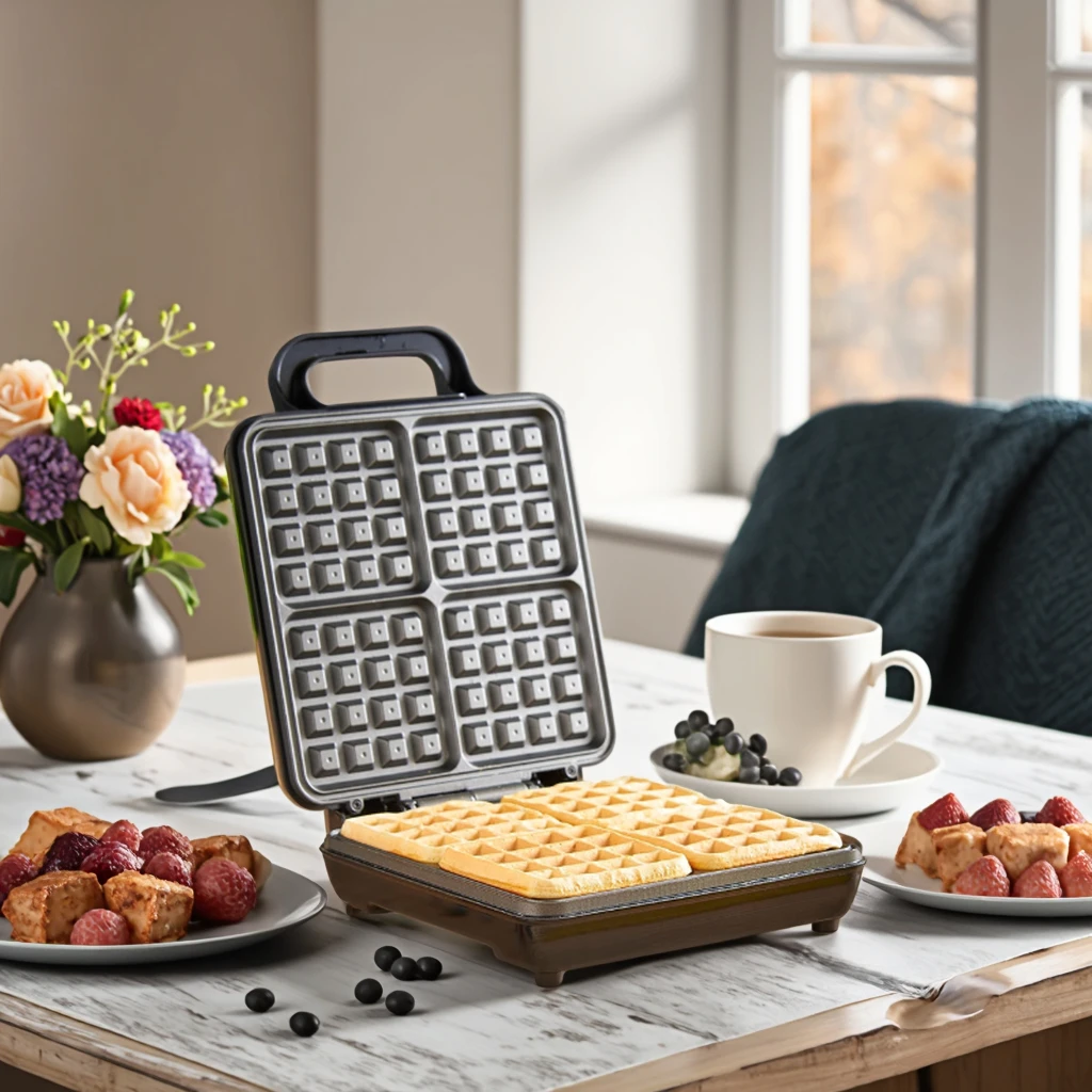 4 Dilimli Belçika Waffle Makin - Waffle Iron Belgian incelemesi ve fiyatı