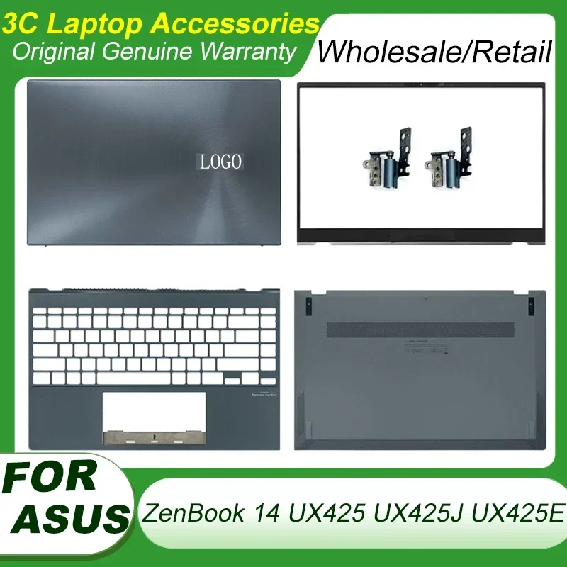 Original for ASUS ZenBook 14 UX425 UX425J UX425JA U4700J Laptop LCD Back Cover Front Bezel Top Case Palmrest Bottom Cover Case