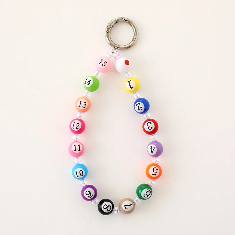 Billiards Beaded Phone Chain