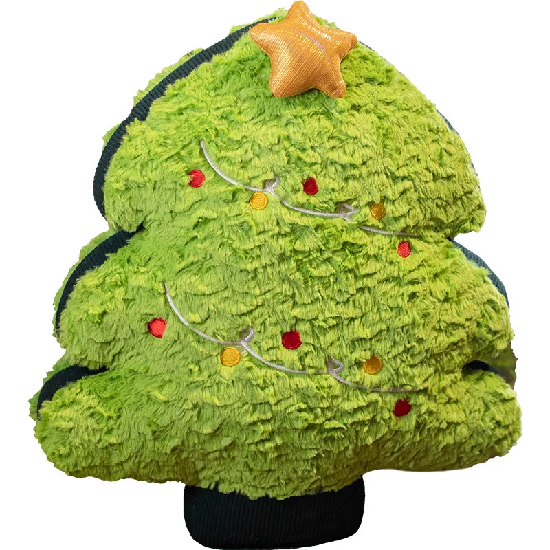 45cm Christmas Tree Plush Pillow Stuffed Snowman Moose House Decor Cushion Funny XMas Tree Party Decor Doll Plushie