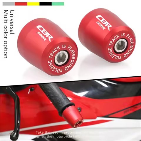 For HONDA CBR500R CBR1000RR CBR600RR CBR250RR Motorcycle Handle Bar End Handlebar Grips ends Cap Plug Slider Counterweight cover