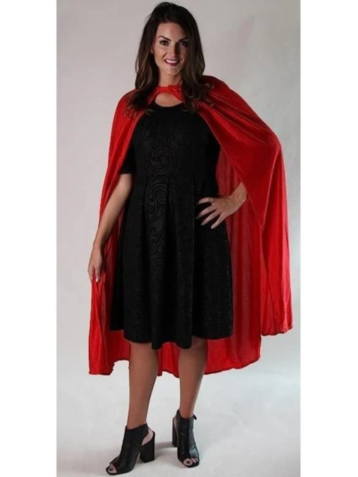 Capa de Super-Herói sex para loween, Robe Vermelho Sem Chapéu, Fsia para Performance de Palco, Estilo F, Ma...