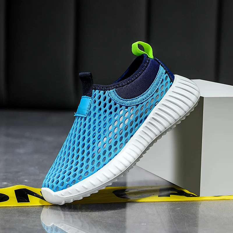

Breath Flow Mesh Kids Summer Walking Trainers Soft Foam Cushion Sole Daily Outdoor Casual Sport Sneaker