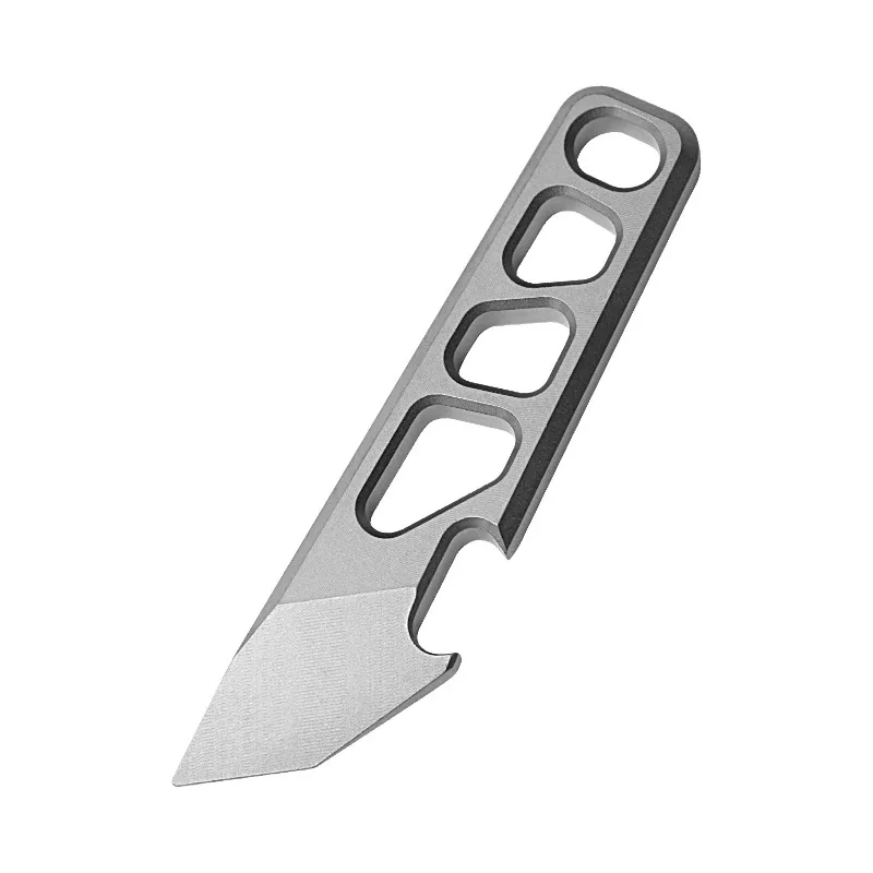 1pc Metal Mini Pry Bar Bottle Opener Keychain Pendant Multifunctional Express Delivery Tool