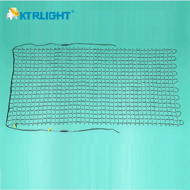 WS2811 LED Pixel Curtain Light 20x40 800pixels 5cm Spacing RGB Addressable Screen IP65 Waterproof Rope for Party Wedding Stage