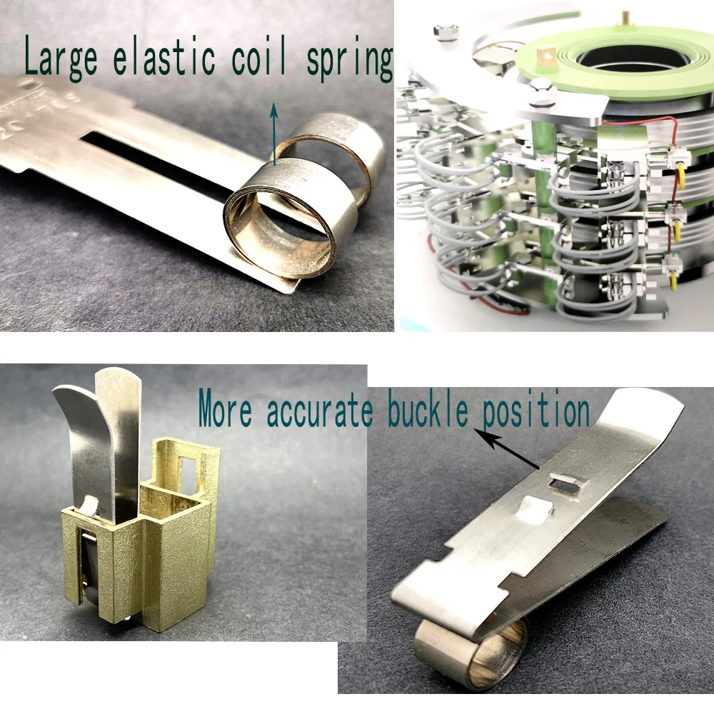 Imagem -02 - Meimrshly-mola de Pressão Constante em para Siemens Gerador Suporte da Escova do Motor dc 12x38 mm Pacote de Pcs Aço Inoxidável