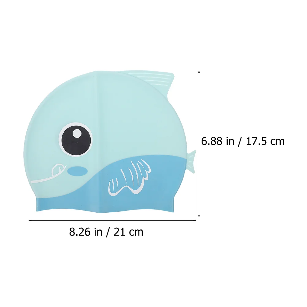 2 قطعة قبعات السباحة سيليكون للأطفال الكرتون قبعة السباحة خفيفة الوزن دائم مريحة مقاوم للماء طفل مرونة السباحة تمتد قبعة #6