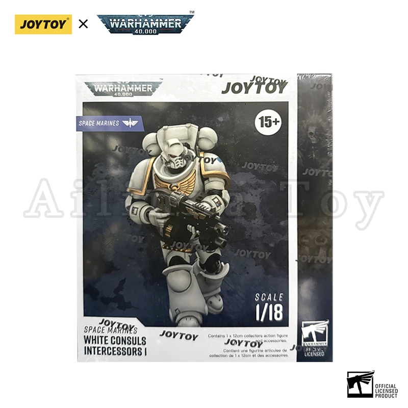 JOYTOY 1/18 Actionfigur 40K Space Marines White Consuls Intercessors Anime Militärmodell