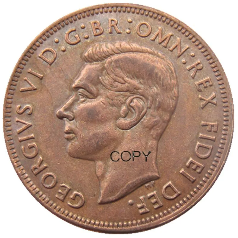 1950 United Kingdom half penny Old Coins Great Brittain Vintage Copy Coins