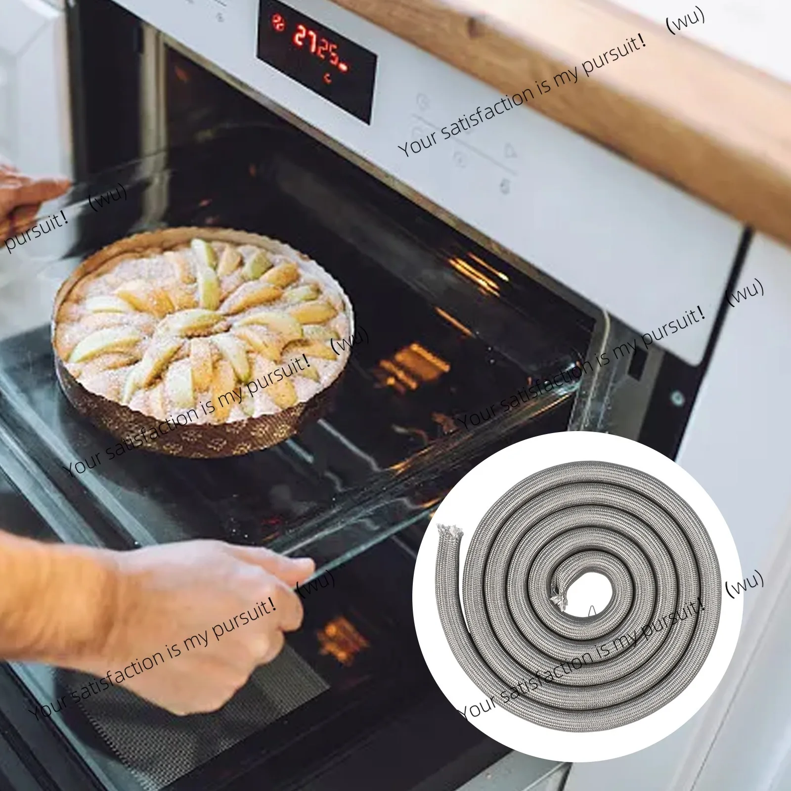 Metal Oven Door Sealing Gasket Complete Installation Kit Toaster Door Sealing Gasket WB32K5039 Replacement Parts