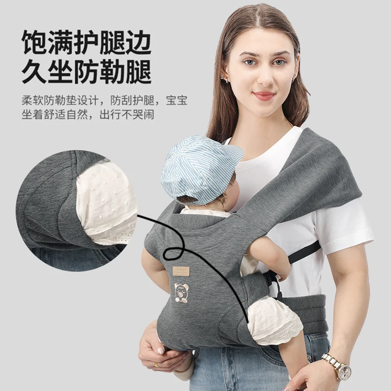 Baby Wraps Carrier Sling Baby Carrier for Newborns and Toddlers,Skin-Friendly and Soft Front Baby Carrier Wrap view 4