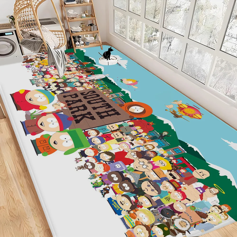 

Cartoon S-South-Parks Room Mats Retro Multiple Choice Living Room Kitchen Rug Non-Slip Welcome Rug