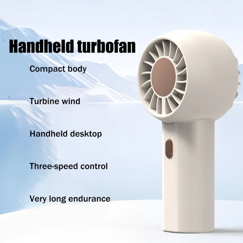 Ventilador mano para viajes, ventilador USB recargable con batería, fácil llevar, envío directo