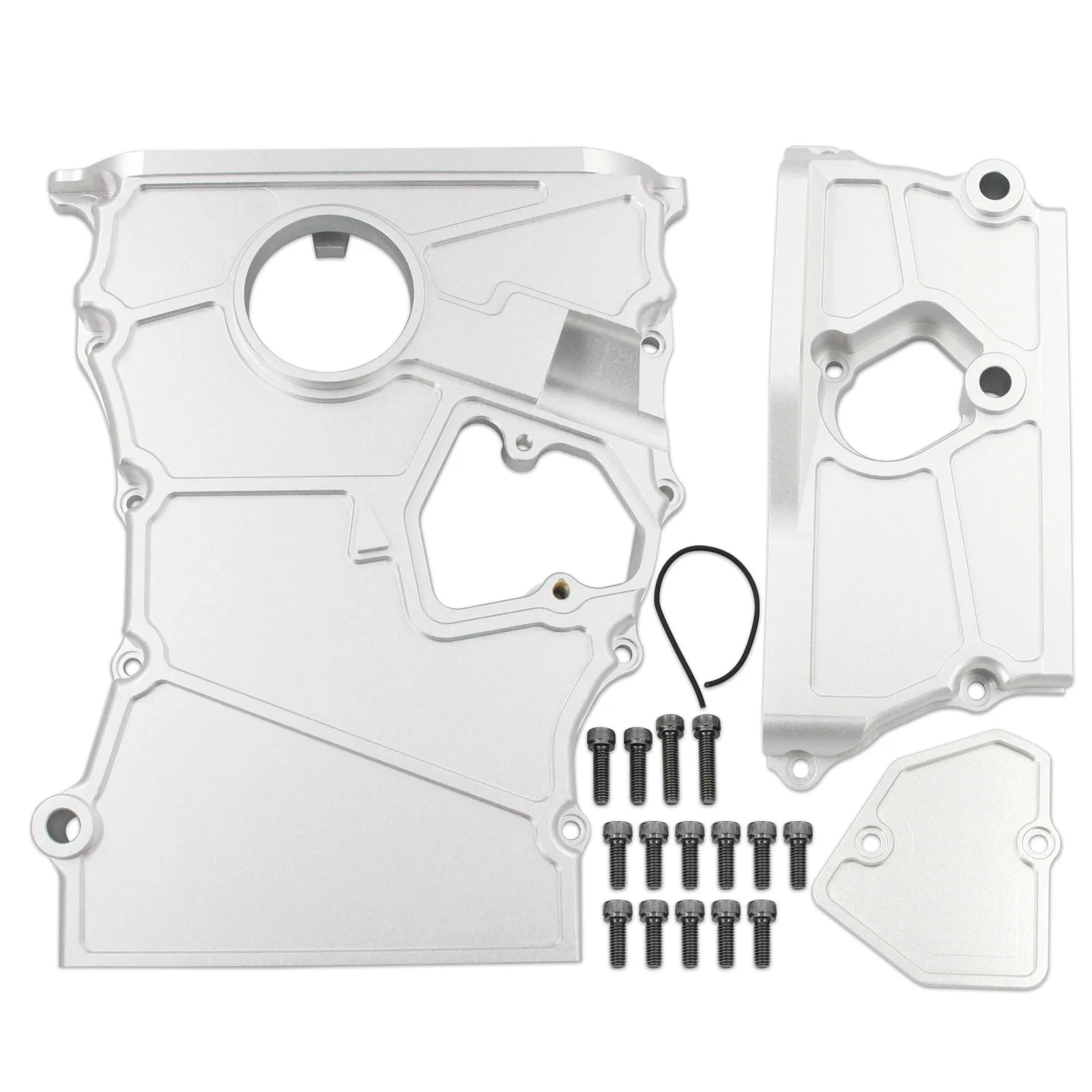 Billet Aluminum Timing Chain Cover Kit for Honda Acura K24A K24A1 K24A2 K24A4
