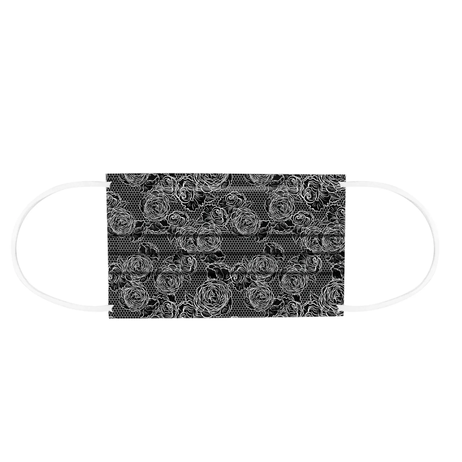 10PCS maschera di pizzo per adulti maschera facciale usa e getta 3Ply Ear Loop Anti-PM2.5 maschera protettiva per il viso antipolvere per esterni maschera usa e getta