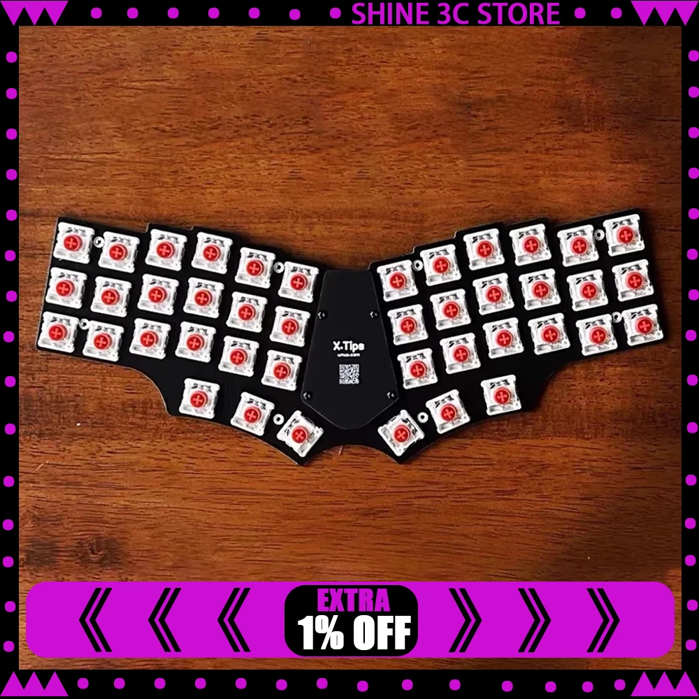 

X36n Keyboard Corne V4 Layout Wireless 42keys Integrated Ergonomic Mechanical Keyboard Support Qmk Vial Custom Gamer Accessory