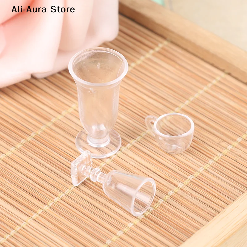 17Pcs/lot Plate Cup Dish Bowl Tableware Set Dollhouse Miniature Toy Doll Food Kitchen Living Room Accessories 1:12 Scale