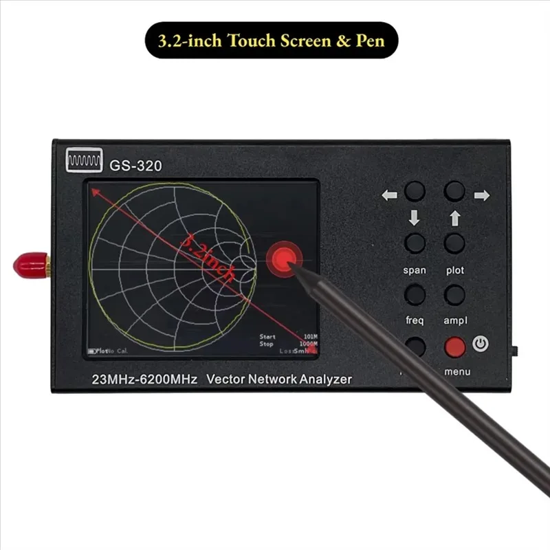 GS320 Vector Network Analyzer 6Ghz RF Antenna Measuring Voltage Standing Wave Ratio VNA SWR Network Analyzer-AA70