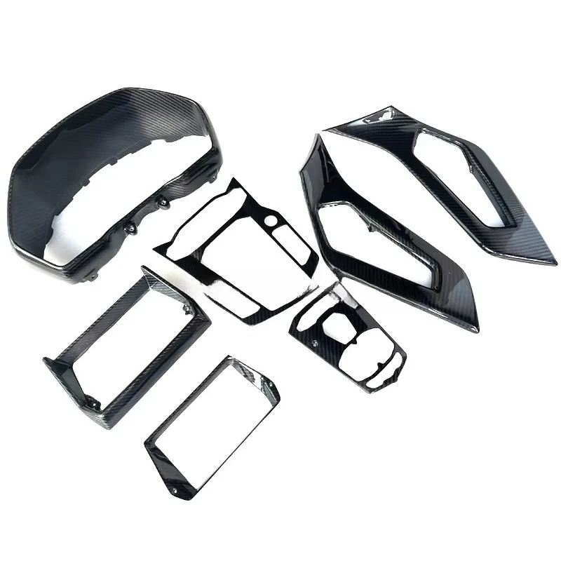 High Quality Dry Carbon Fiber Car Luxury Interior Center Console Button Cover Inner Door Handle for Aventador Lp700